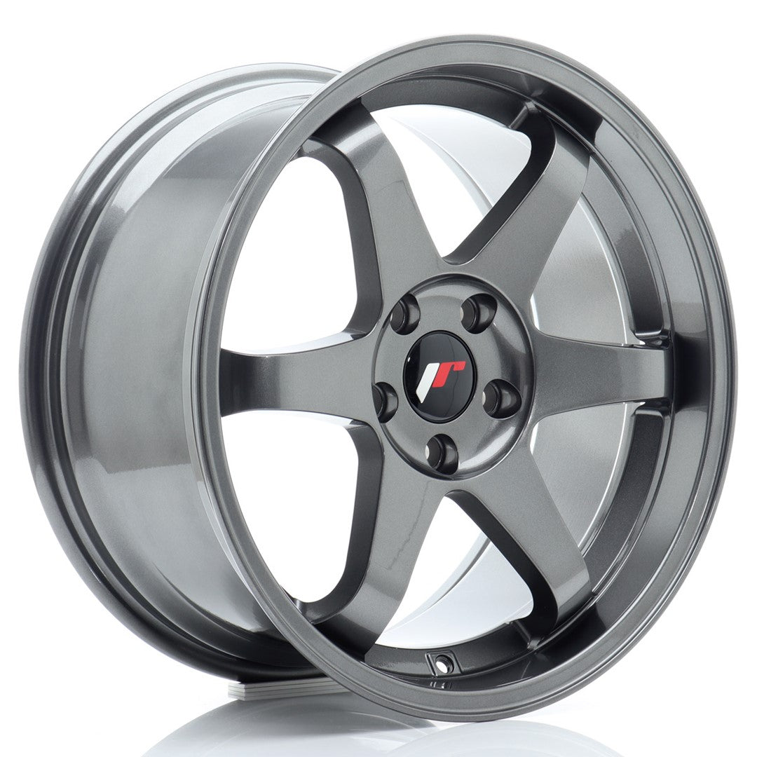 Felg JR Wheels JR3 18x9" Gun metal – sett forfra