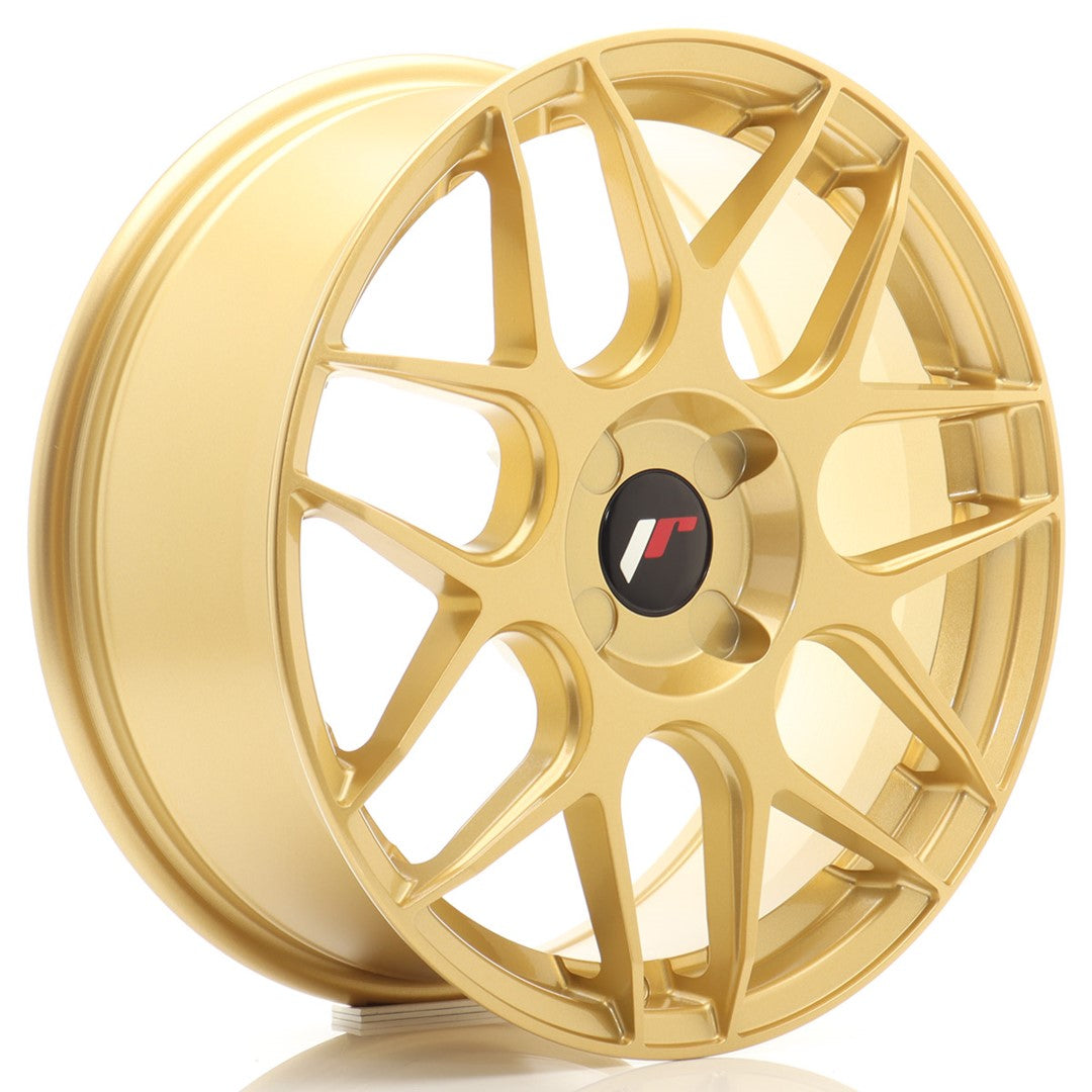 Felg JR Wheels JR18 17x7" Gold – sett forfra