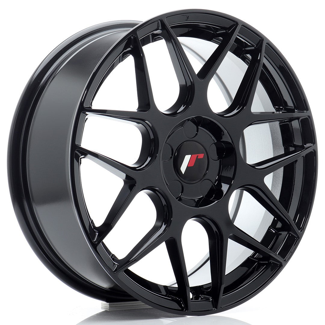 Felg JR Wheels JR18 17x7" Black – sett forfra