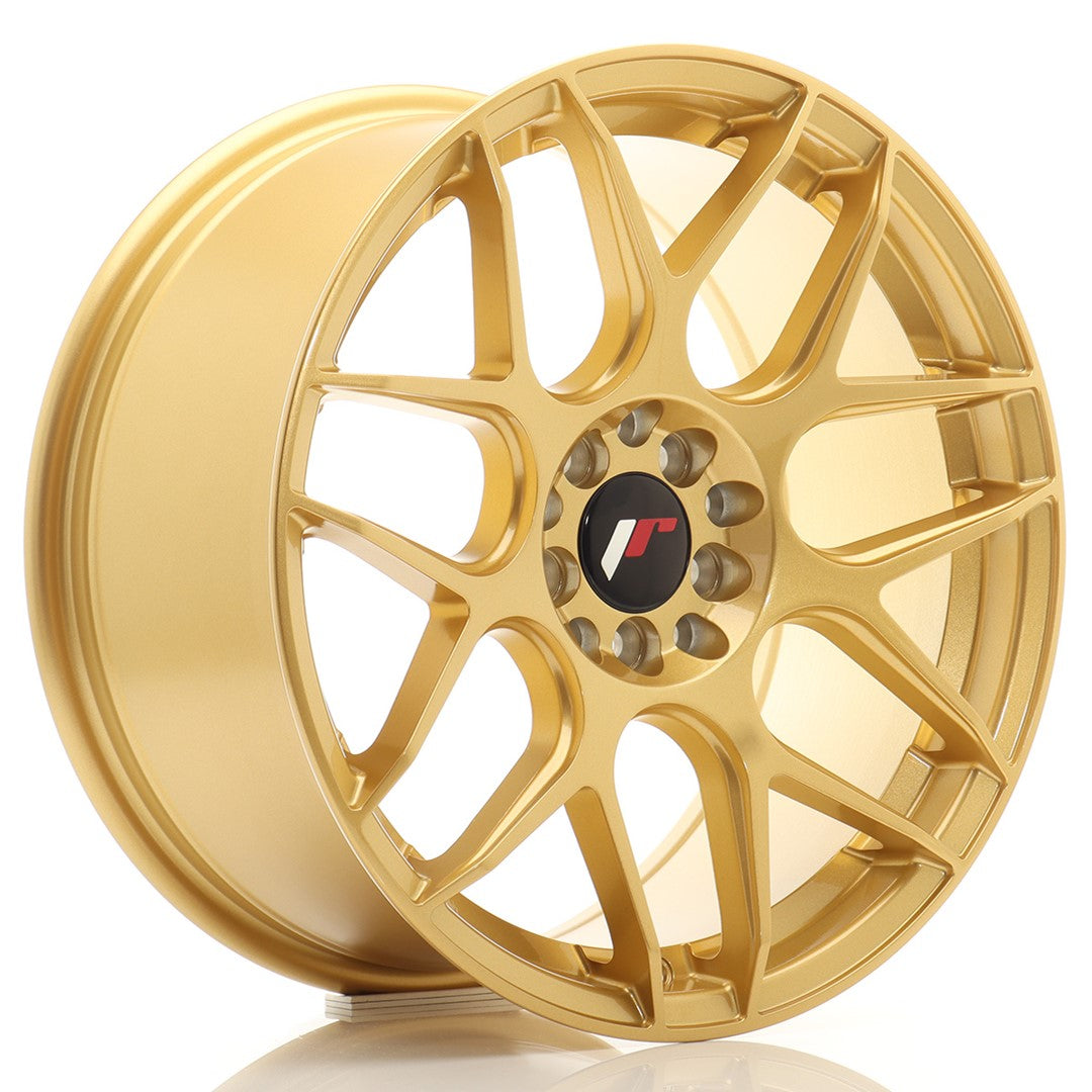 Felg JR Wheels JR18 17x8" Gold – sett forfra