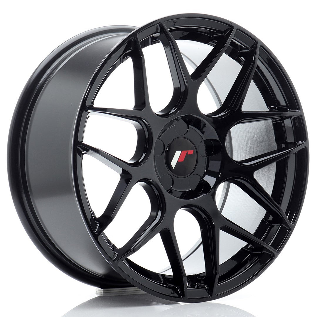 Felg JR Wheels JR18 17x8" Black – sett forfra