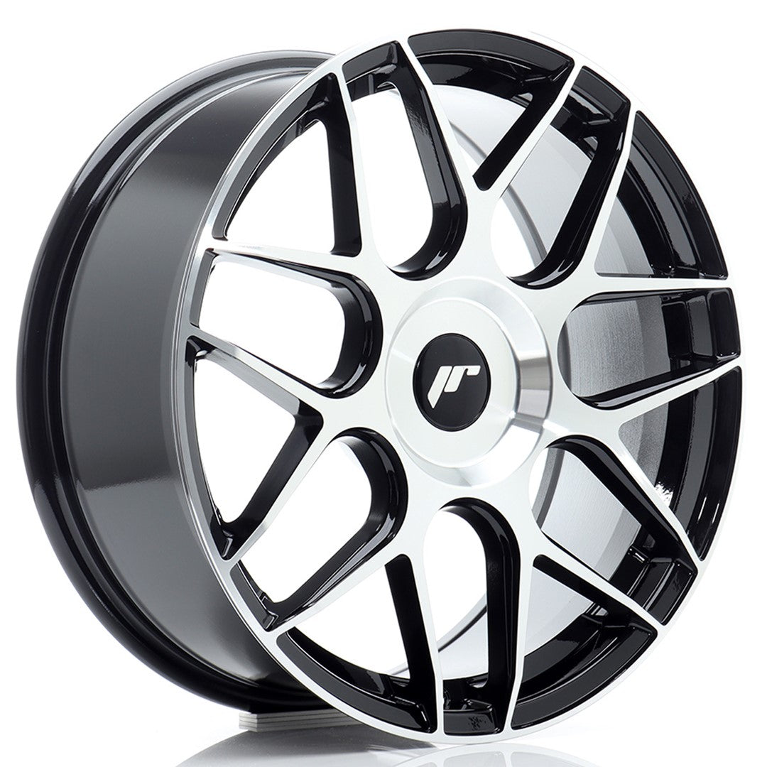 Felg JR Wheels JR18 18x7,5" Black – sett forfra