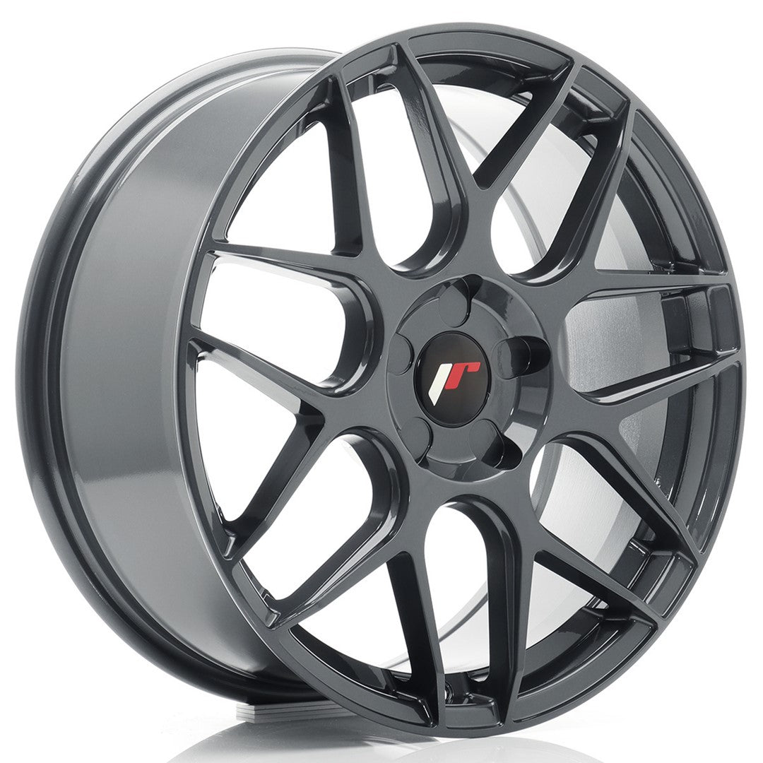 Felg JR Wheels JR18 18x7,5" Hyper Gray – sett forfra