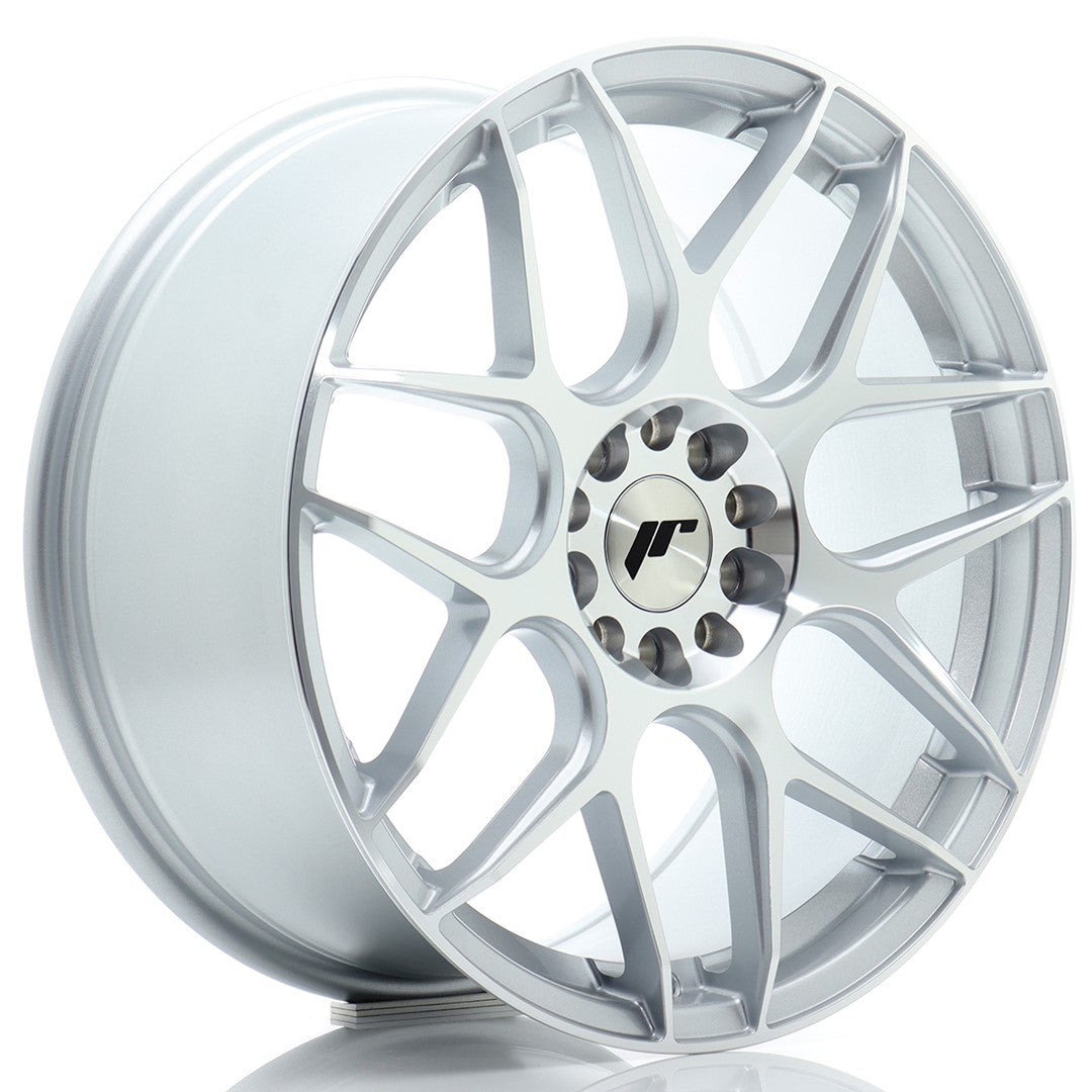 Felg JR Wheels JR18 18x8,5" Silver – sett forfra