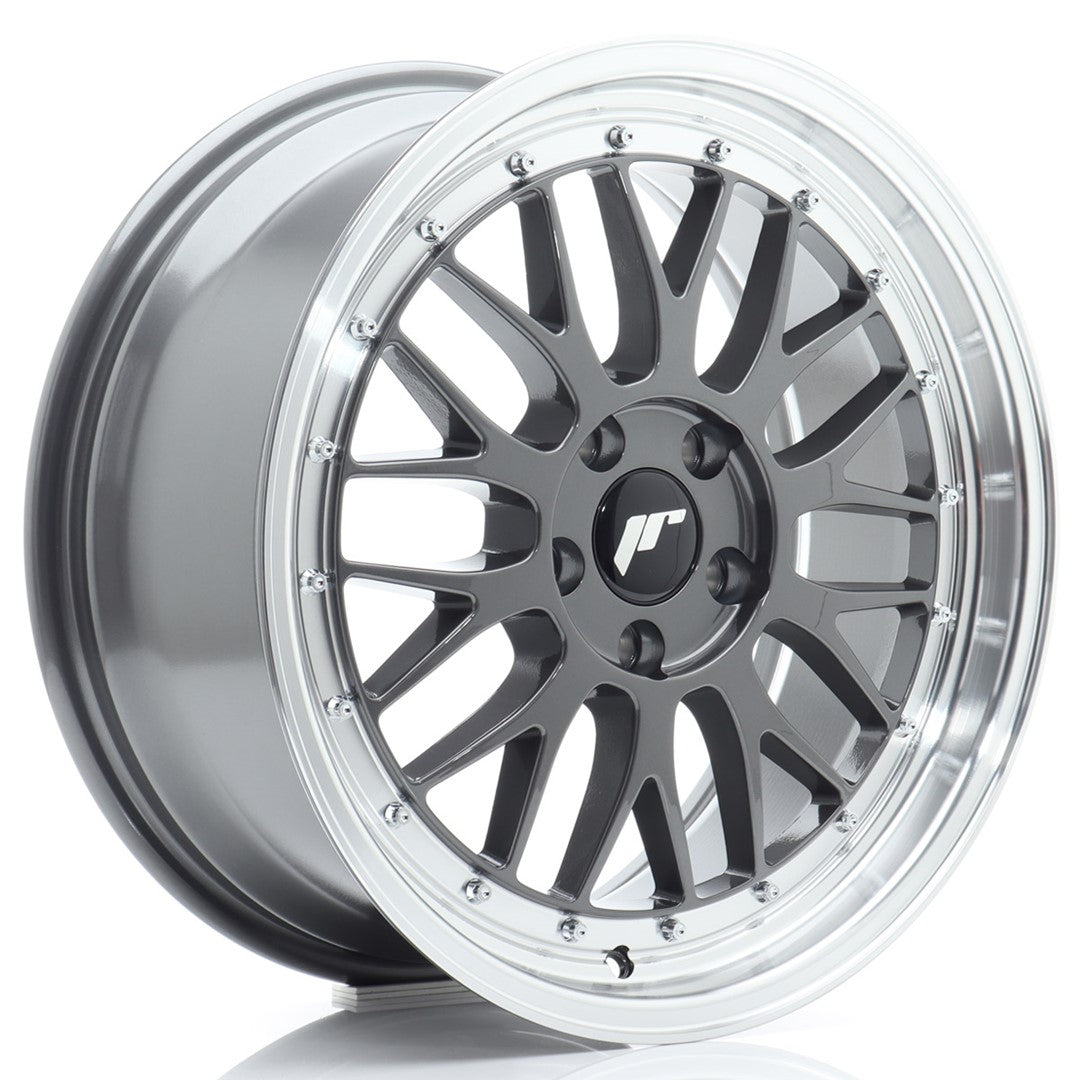 Felg JR Wheels JR23 18x8" Hyper Gray – sett forfra