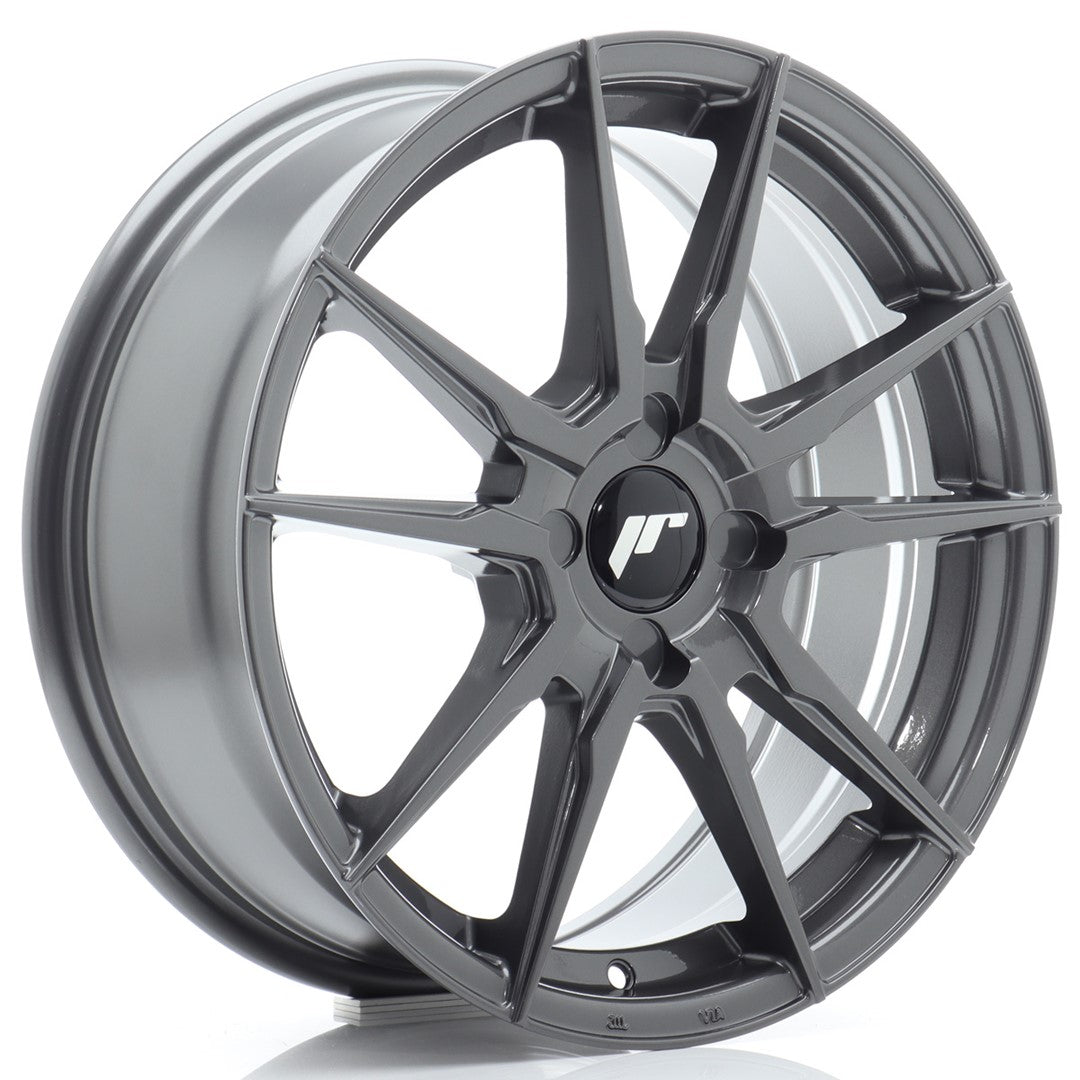Felg JR Wheels JR21 17x7" Hyper Gray – sett forfra