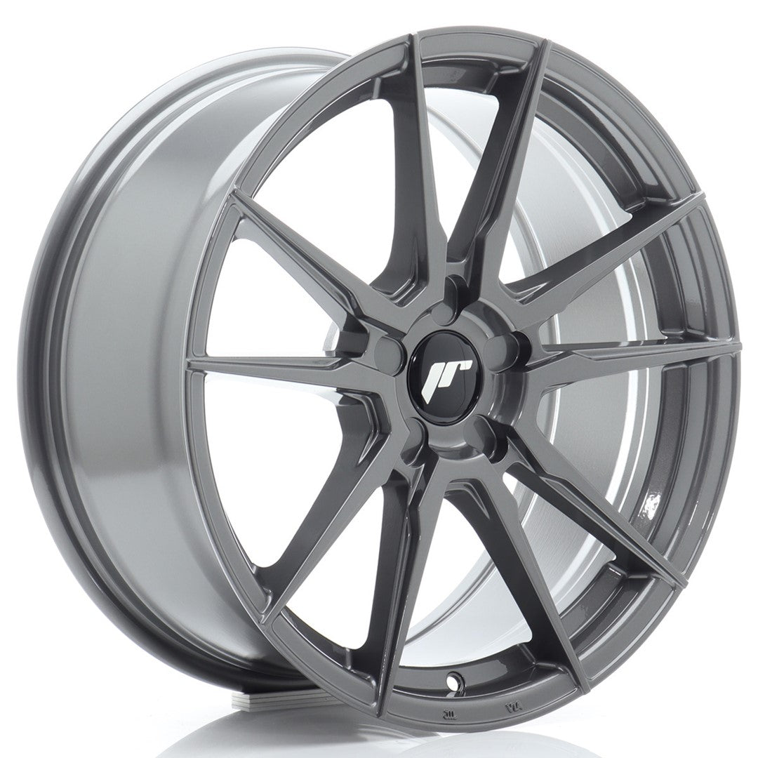 Felg JR Wheels JR21 18x8,5" Hyper Gray – sett forfra