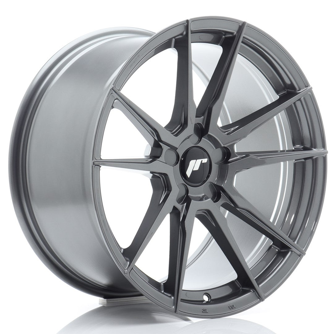 Felg JR Wheels JR21 18x9,5" Hyper Gray – sett forfra