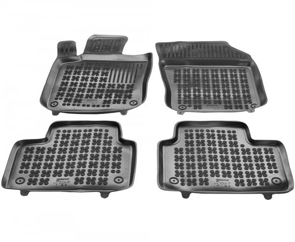 Rezaw-Plast gummimatter med høykant til Volvo S60 III / V60 III / V60 II Cross Country – svart, 4-delers sett