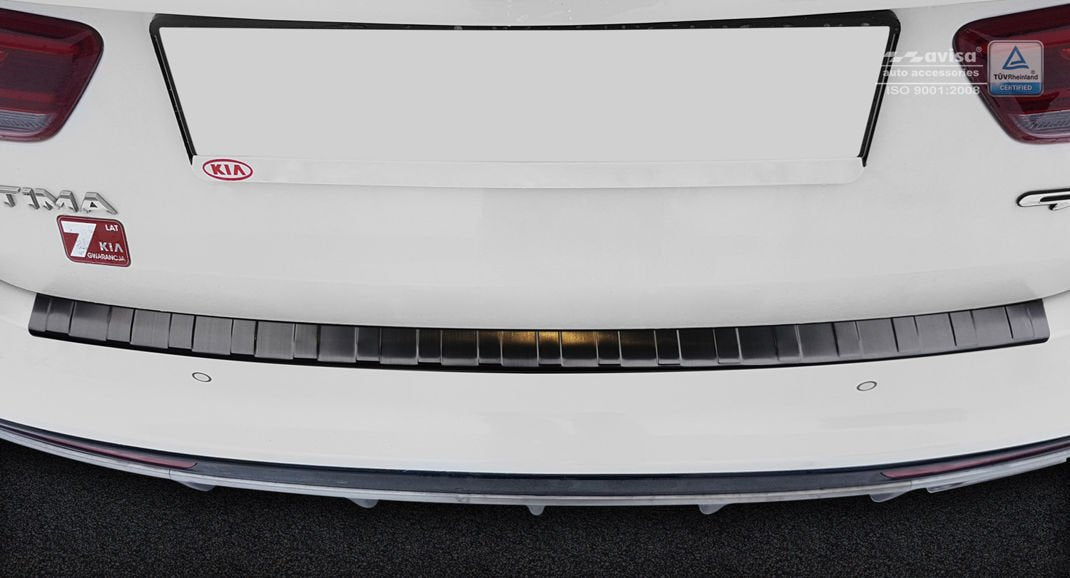 Bakfangerbeskytter Kia OPTIMA / Optima PHEV Hybrid (2016-2020) – rustfritt stål - detaljer