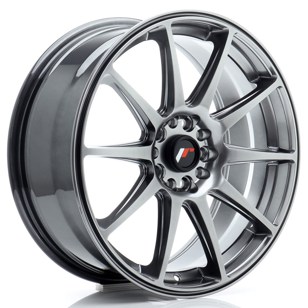 Felg JR Wheels JR11 18x7,5" Hyper Black – sett forfra