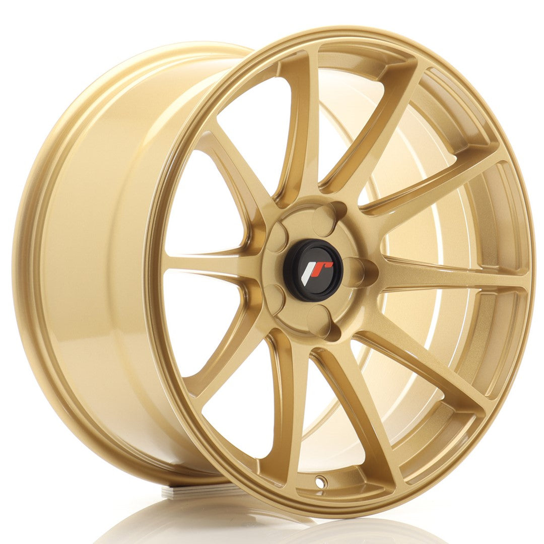Felg JR Wheels JR11 18x9,5" Gold – sett forfra