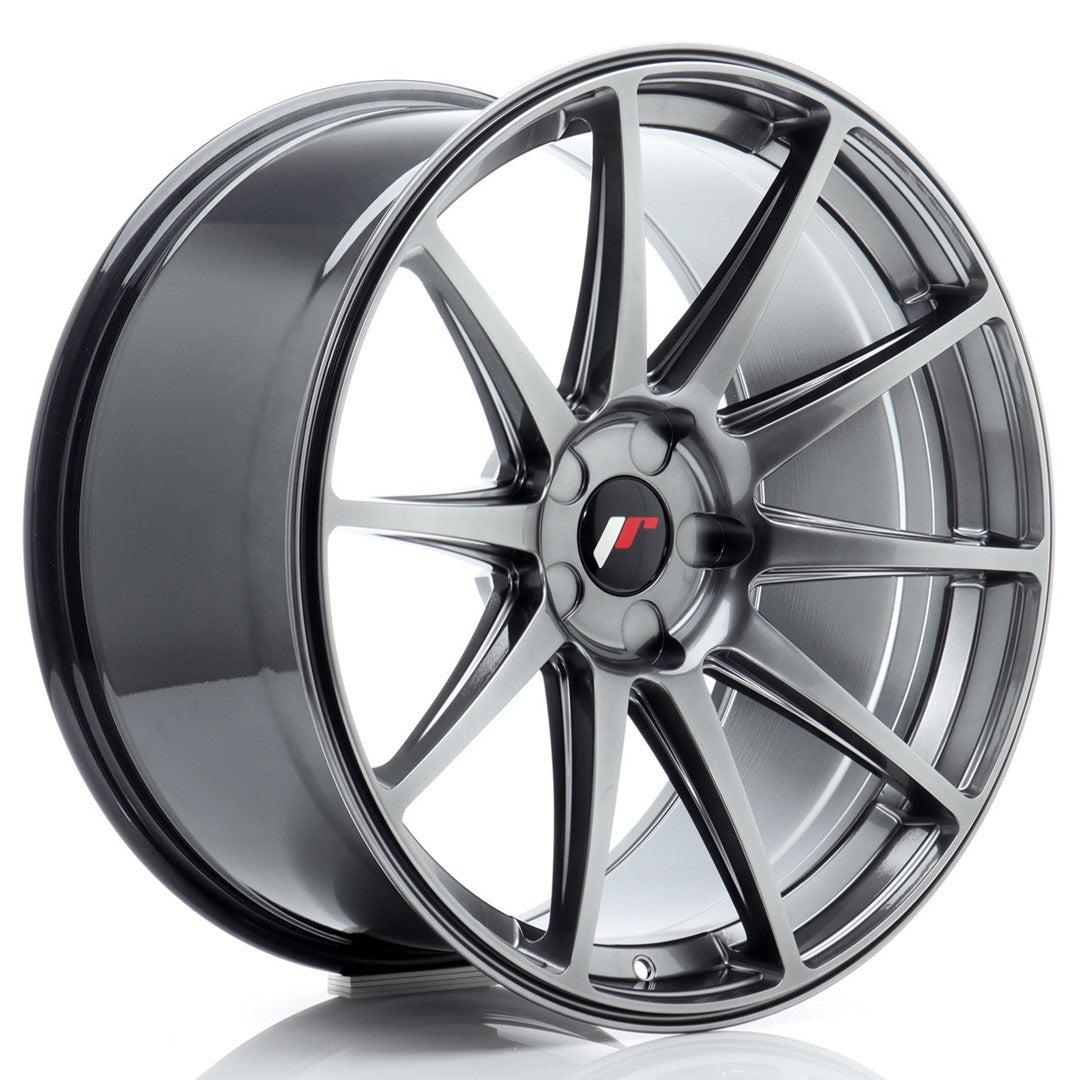 Felg JR Wheels JR11 20x10" Hyper Black – sett forfra