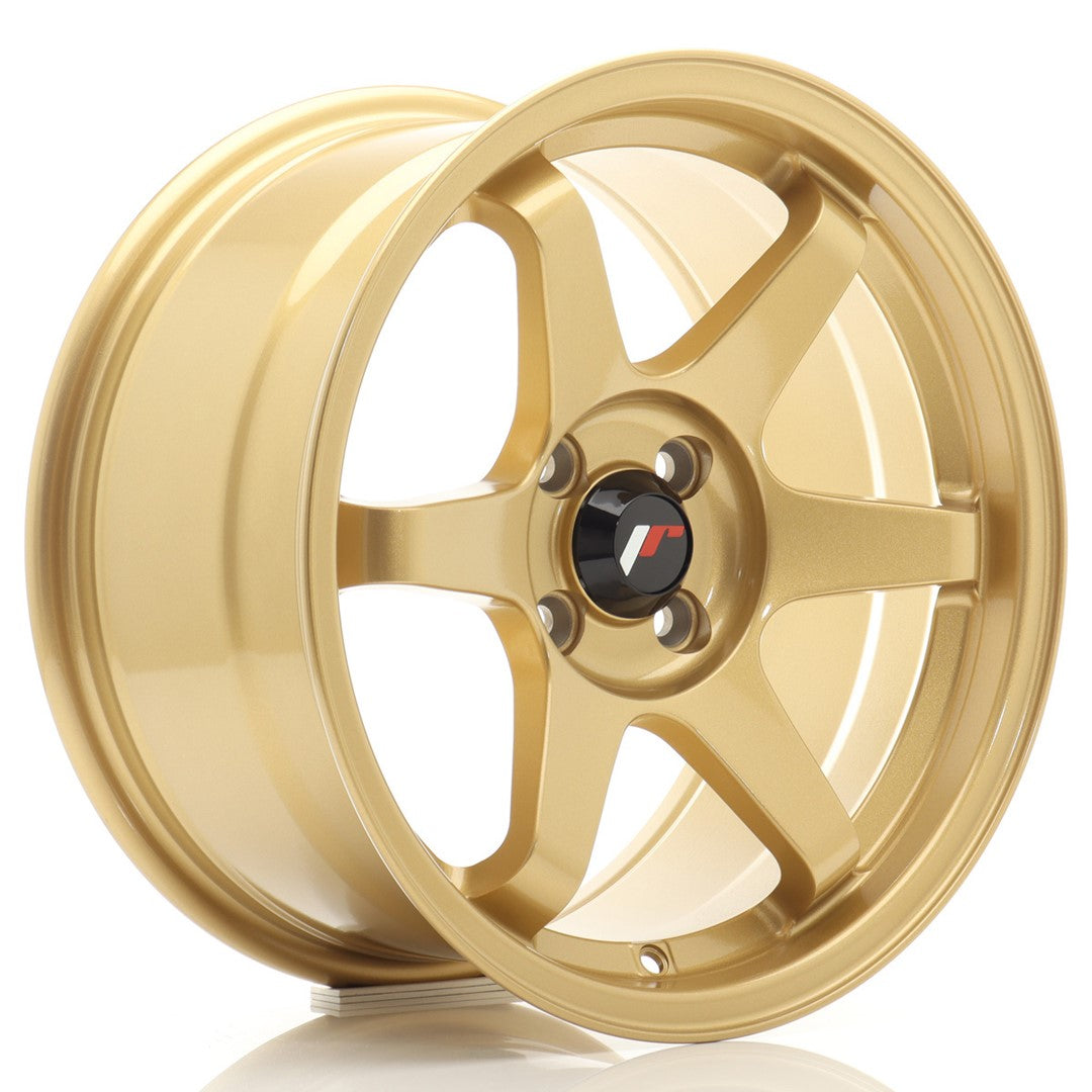Felg JR Wheels JR3 16x8" Gold – sett forfra