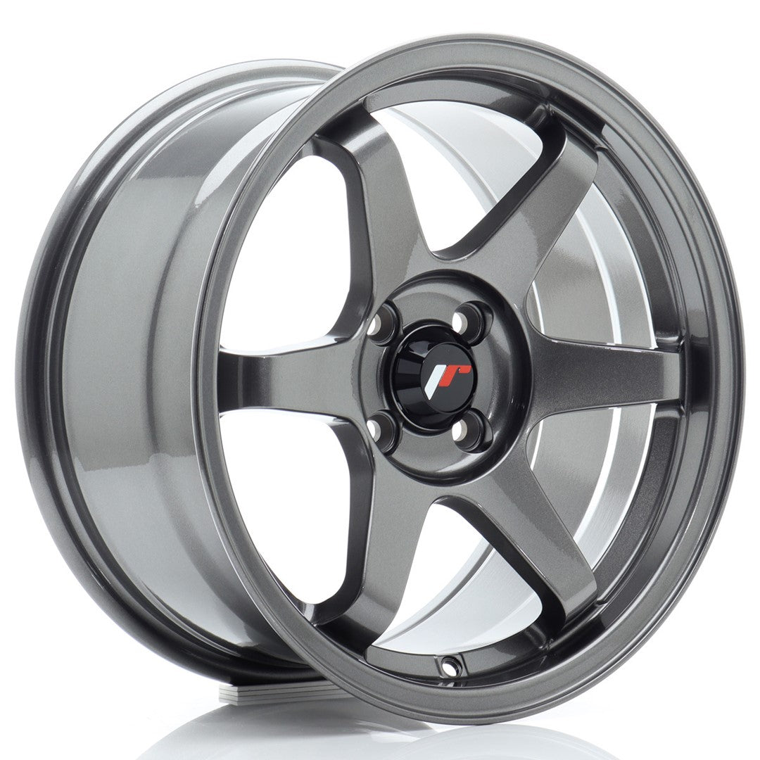 Felg JR Wheels JR3 16x8" Gun metal – sett forfra
