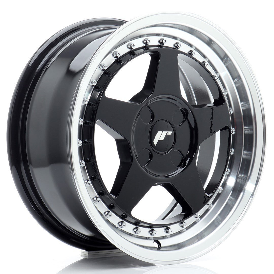 Felg JR Wheels JR6 16x7" Black – sett forfra