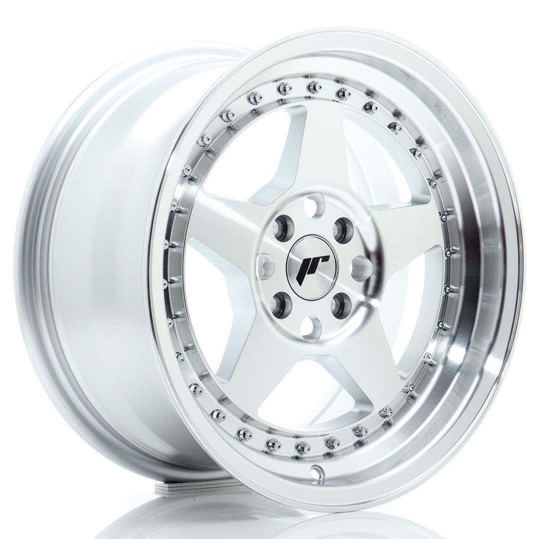 Felg JR Wheels JR6 16x8" Silver – sett forfra