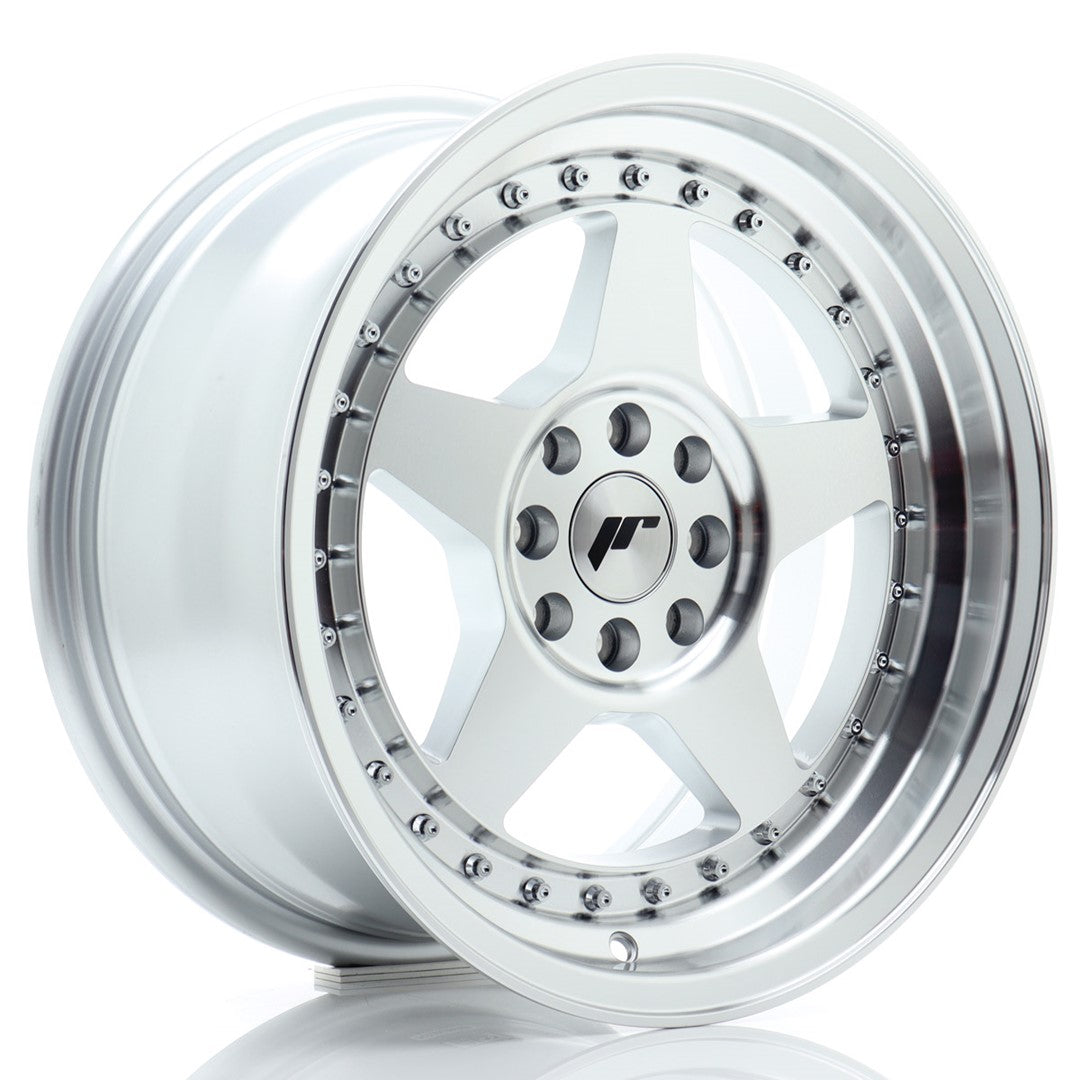 Felg JR Wheels JR6 16x8" Silver – sett forfra