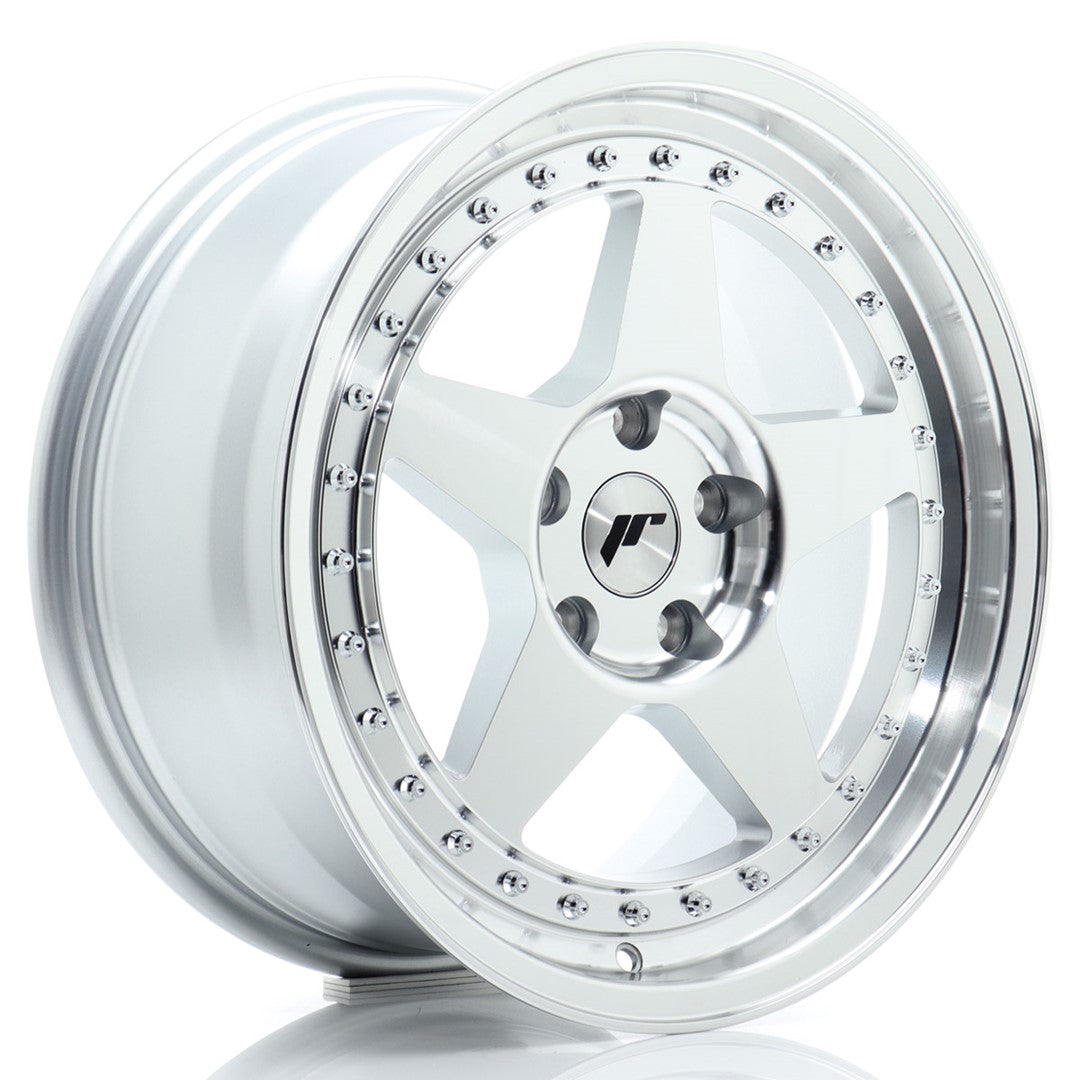 Felg JR Wheels JR6 17x8" Silver – sett forfra