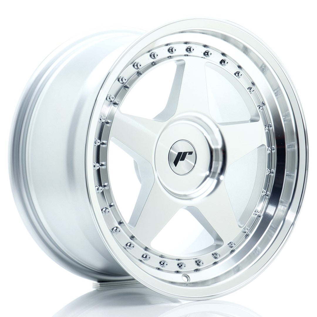 Felg JR Wheels JR6 17x9" Silver – sett forfra