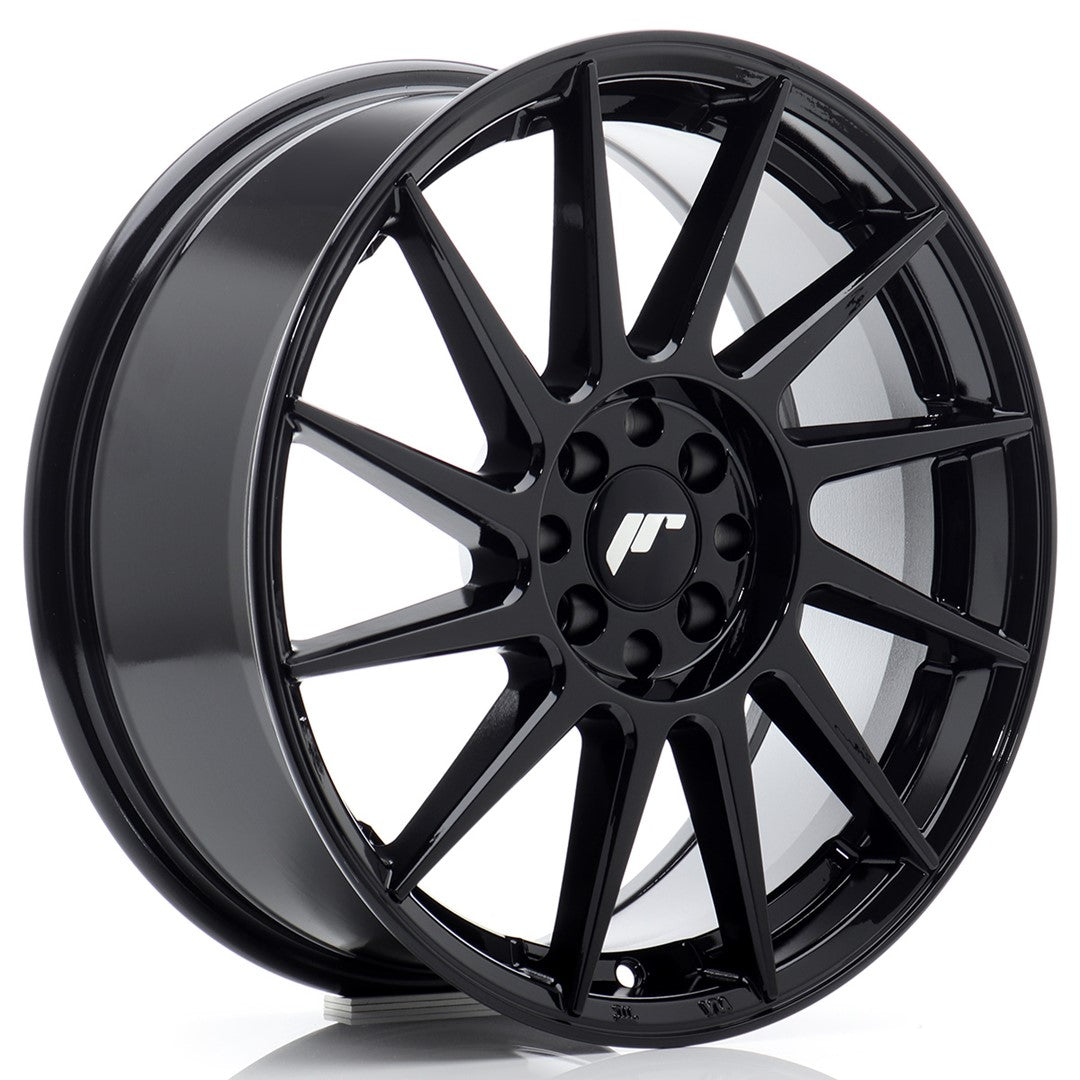 Felg JR Wheels JR22 17x7" Black – sett forfra