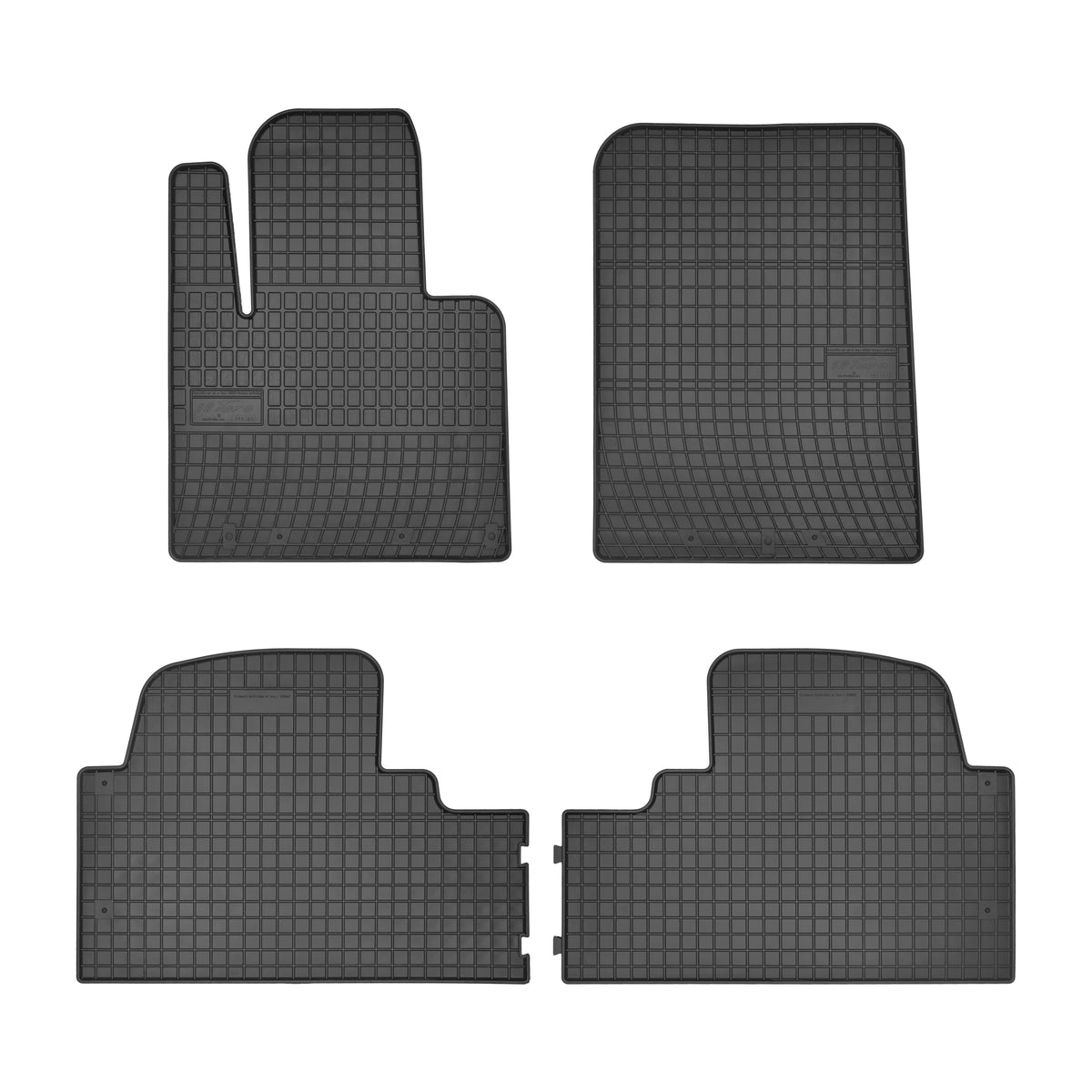 Frogum gummimatter til Hyundai Santa Fe III (2015-) – svart, vanntett, sett med 4 matter