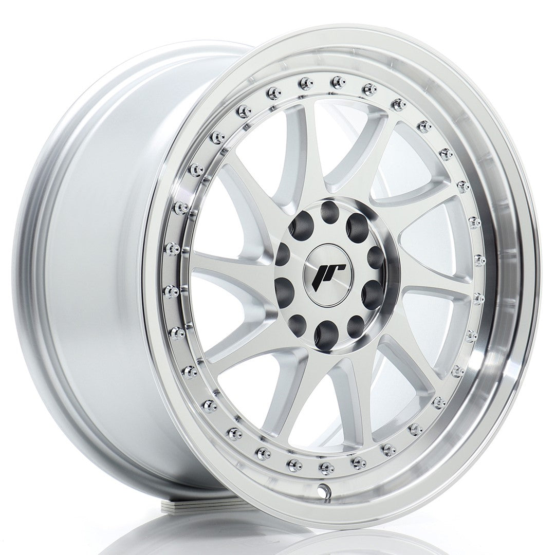 Felg JR Wheels JR26 17x8" Silver – sett forfra