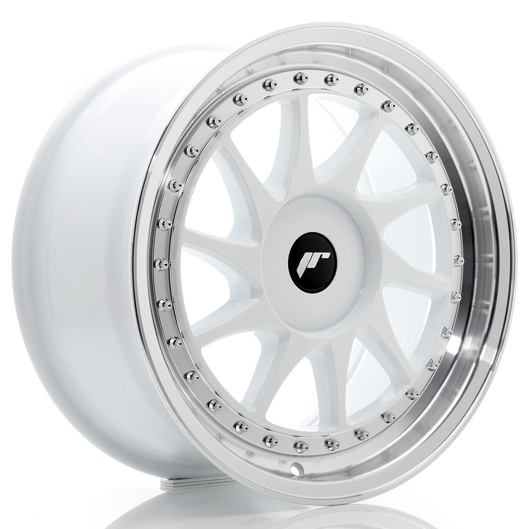 Felg JR Wheels JR26 17x8" White – sett forfra