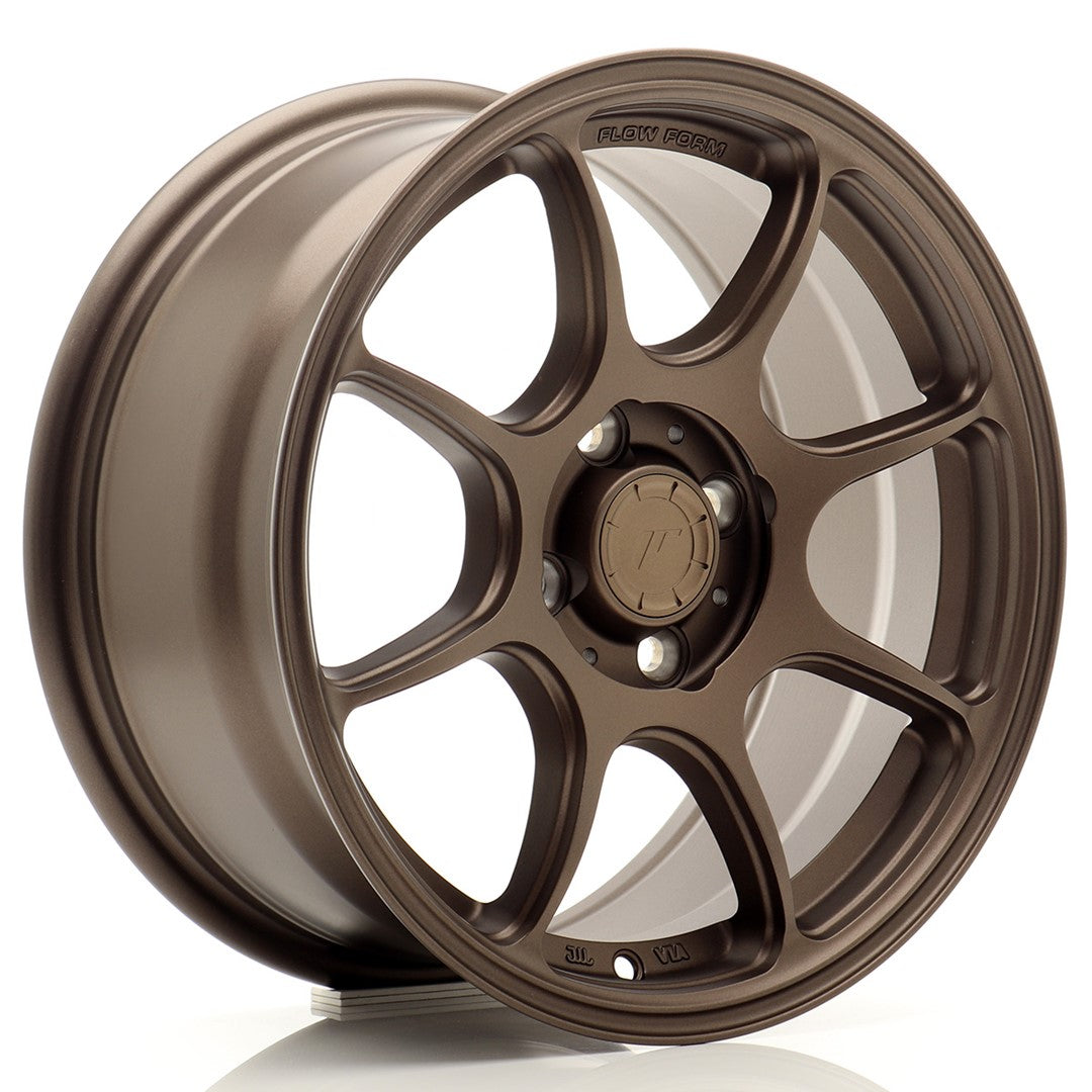 Felg JR Wheels SL04 15x7" Bronze – sett forfra