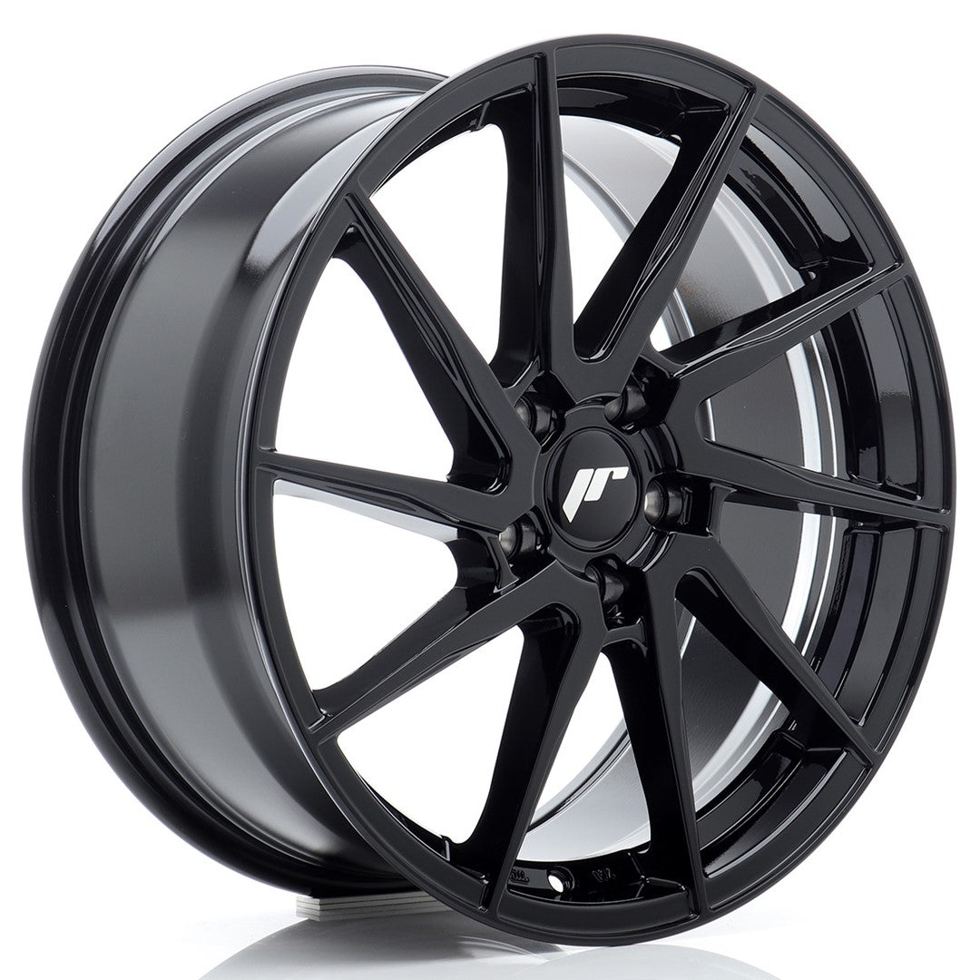 Felg JR Wheels JR36 18x8" Black – sett forfra