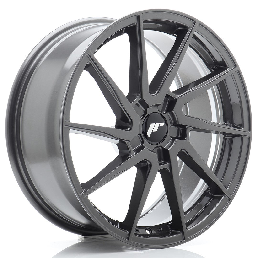 Felg JR Wheels JR36 18x8" Hyper Gray – sett forfra