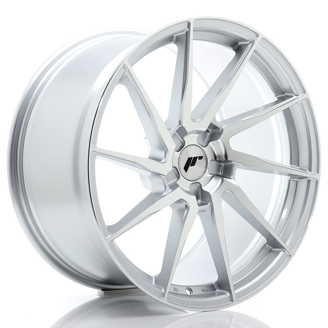Felg JR Wheels JR36 20x10" Silver – sett forfra