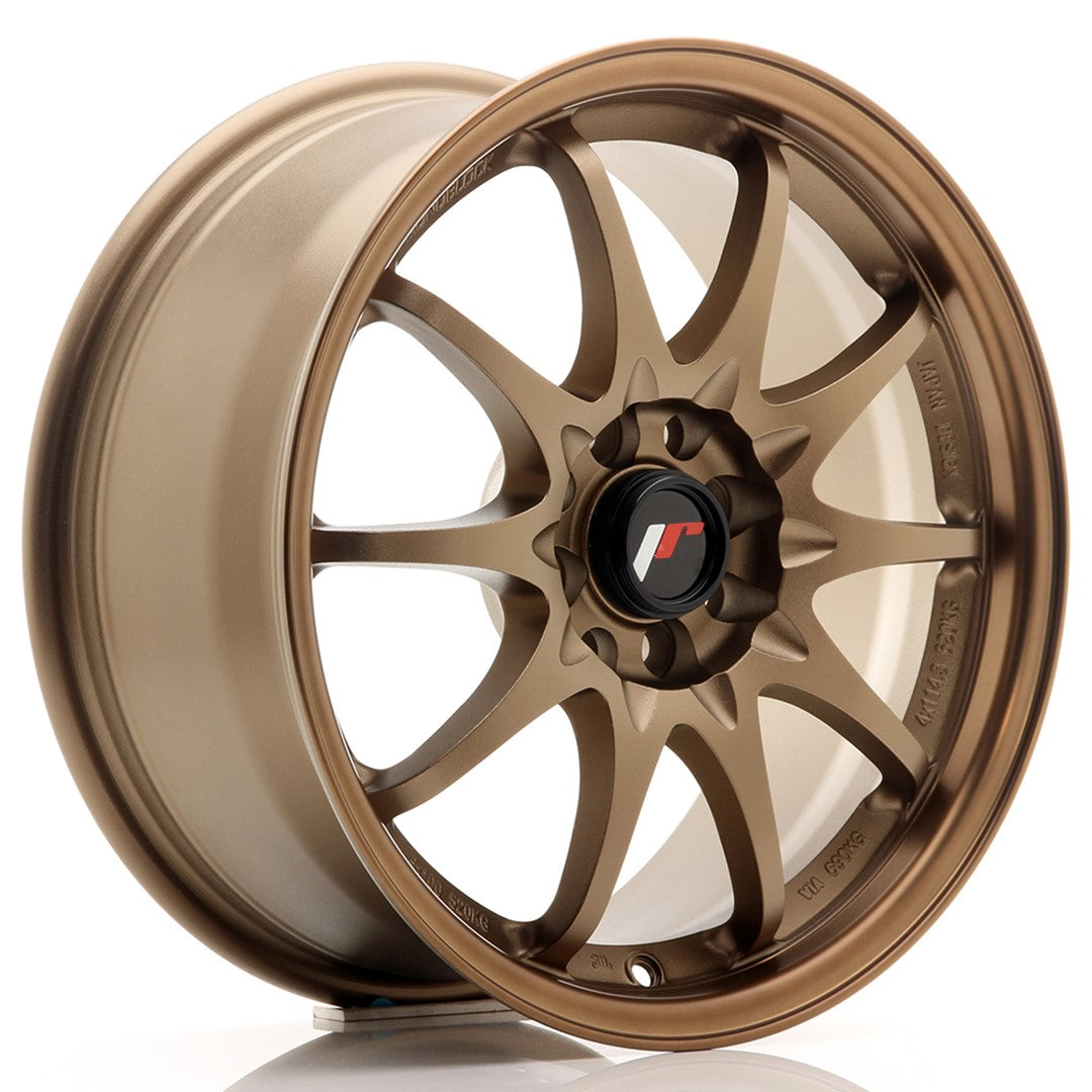 Felg JR Wheels JR5 16x7" Bronze – sett forfra