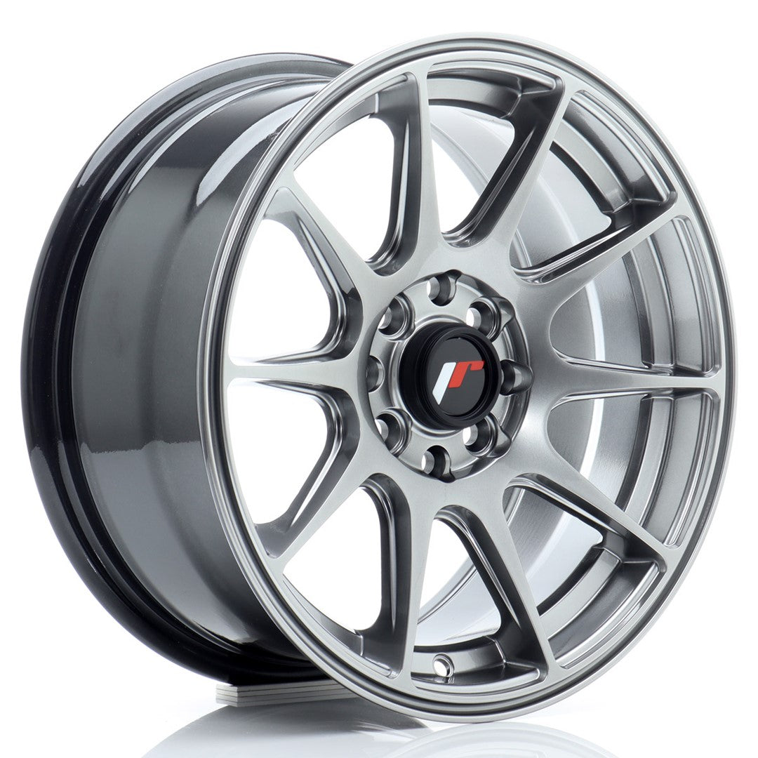 Felg JR Wheels JR11 15x7" Hyper Black – sett forfra