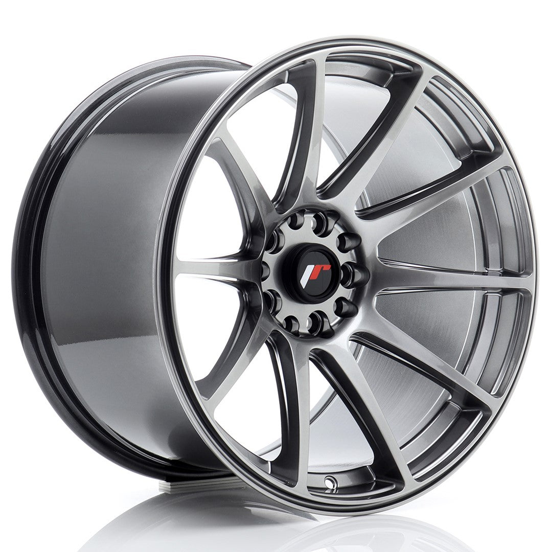 Felg JR Wheels JR11 18x10,5" Hyper Black – sett forfra