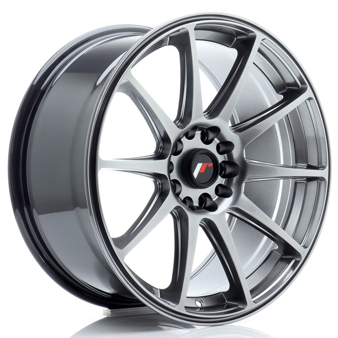 Felg JR Wheels JR11 18x8,5" Hyper Black – sett forfra
