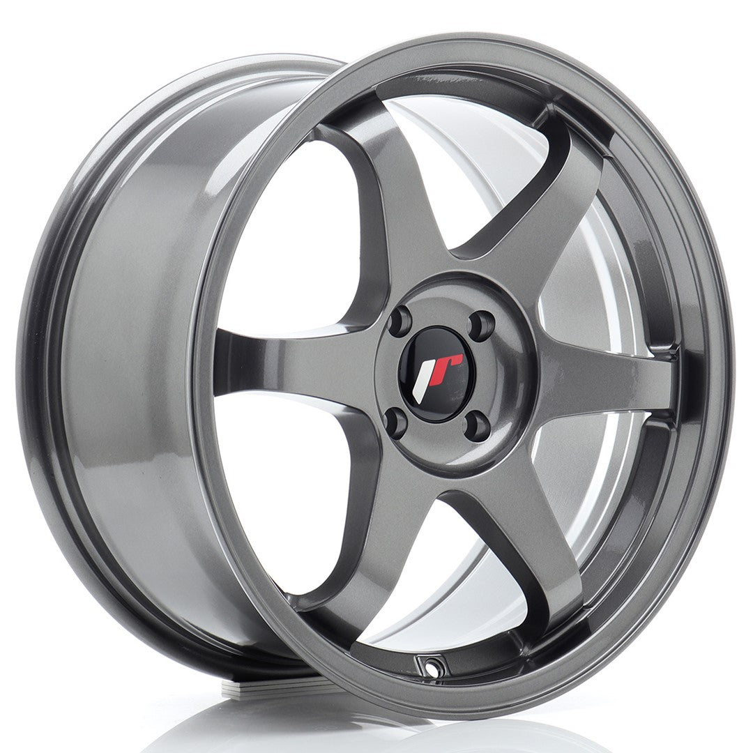 Felg JR Wheels JR3 17x8" Gun metal – sett forfra
