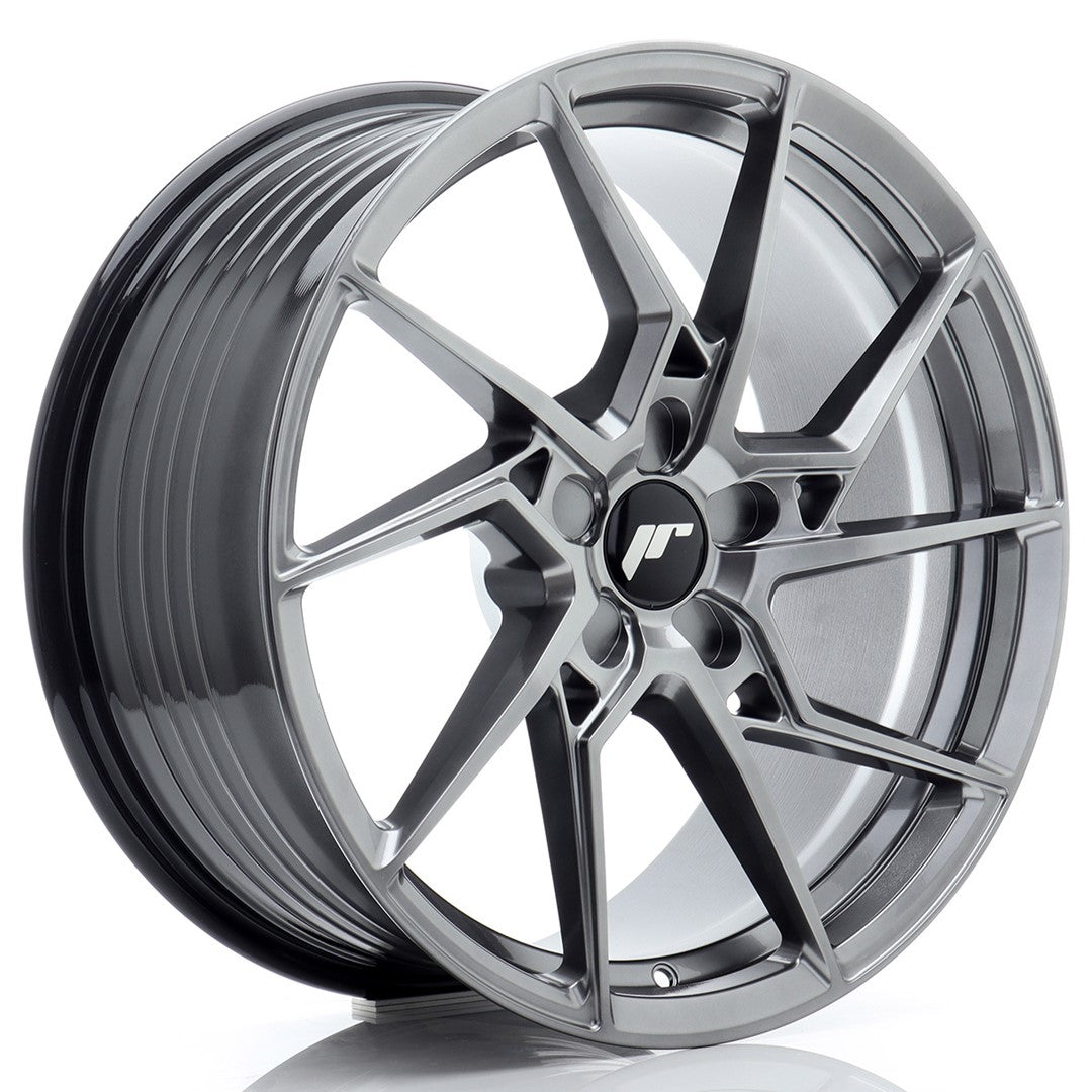Felg JR Wheels JR33 19x8,5" Hyper Black – sett forfra