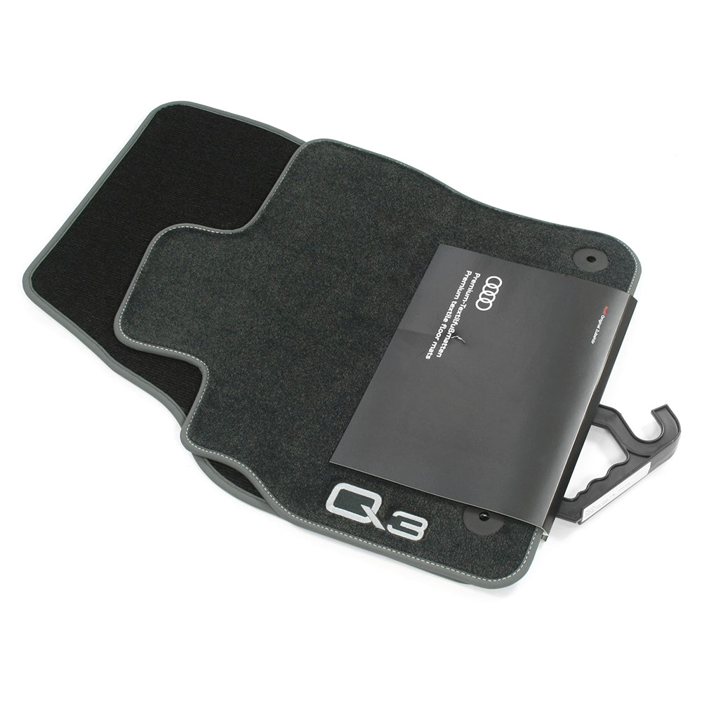 VAG OEM stoffmatter til Audi Q3 / RS Q3 / Q3 Sportback F3 – svart farge