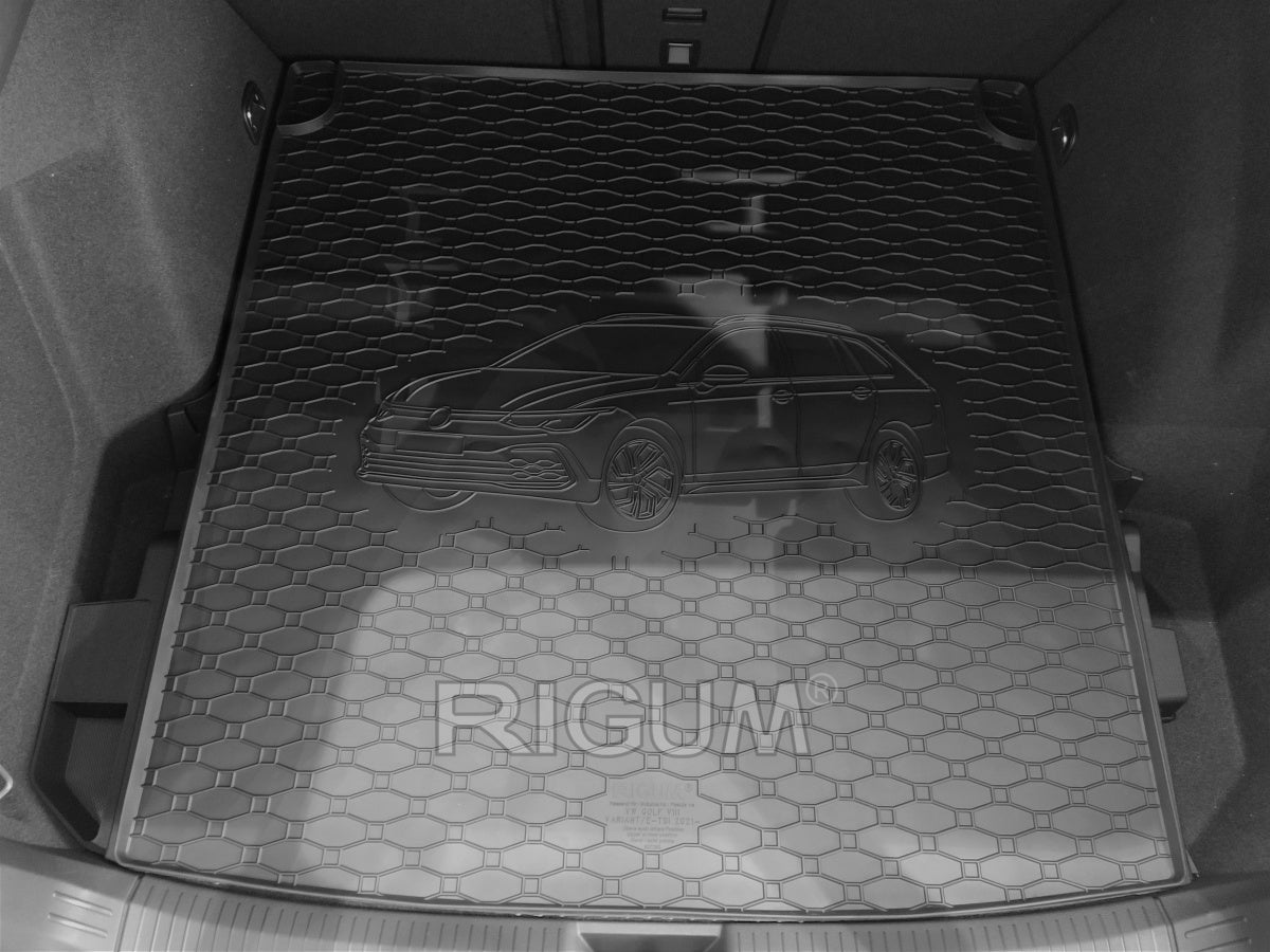 Rigum bagasjeromsmatte til Vw Golf VIII Variant e-TSI – olje- og bensinbestandig