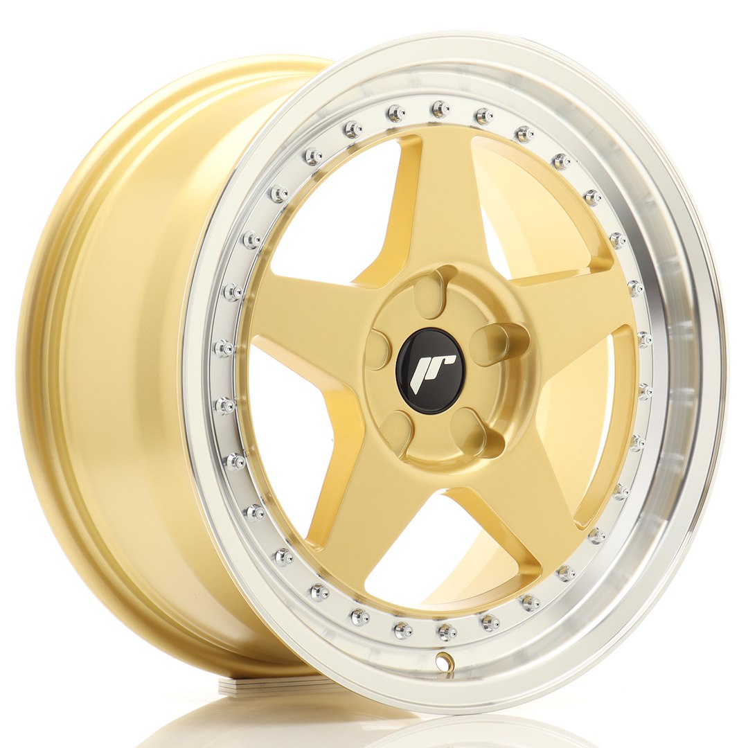 Felg JR Wheels JR6 17x8" Gold – sett forfra