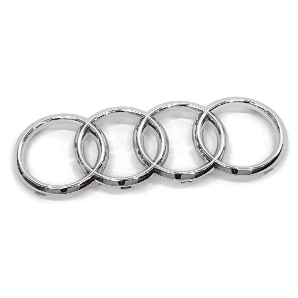 Emblem/logo til Audi Q5 FY Facelift Chrome i krom, perfekt for front grill, original Audi-emblem
