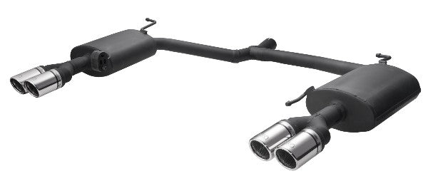 Sluttdemper duet Ulter A4 B8/8K Sedan og Avant aluminisert demper polert rustfri endepiper