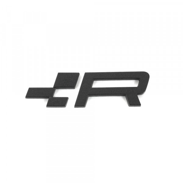 Emblem/logo til Seat Cupra R Black i svart ABS-materiale til bakluke med original Seat-passform