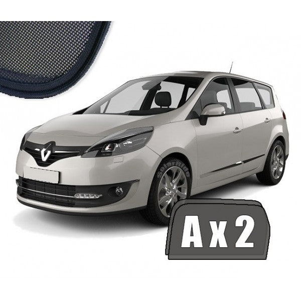 Sr solskjerm i akryl til Renault Grand Scenic III med enkel montering og vindavviserfunksjon