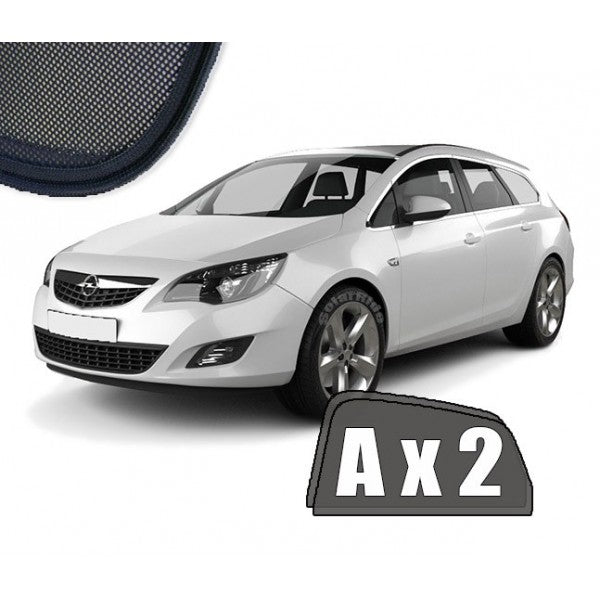 Sr solskjerm i akryl til Opel Astra J Sports Tourer med enkel montering og vindavviserfunksjon