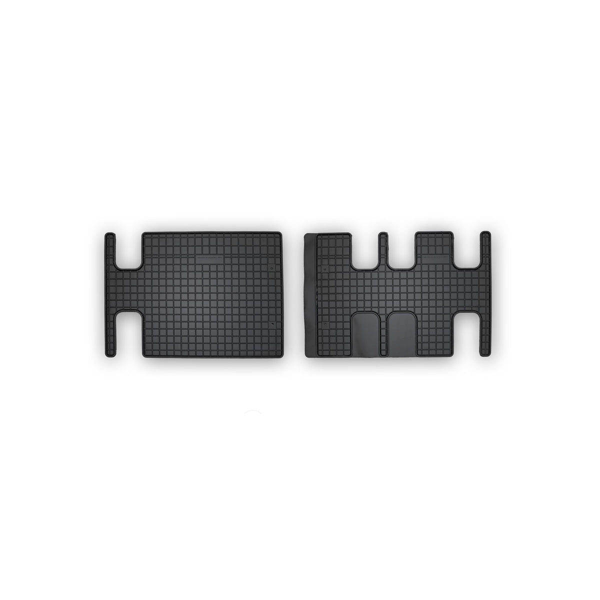 Frogum gummimatter til Opel Zafira Life – svart/anthracite, 1 cm sidekant, sett med 2 stk