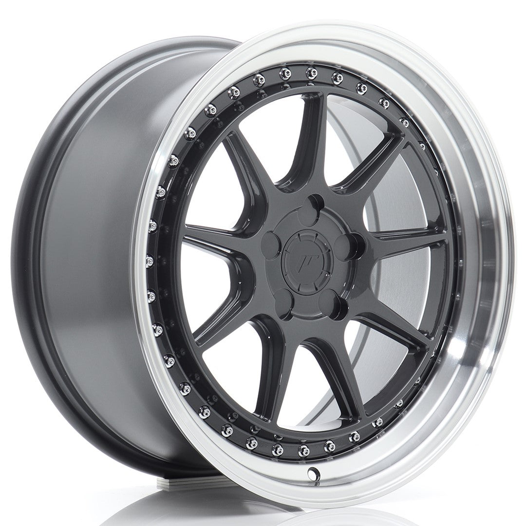 Felg JR Wheels JR47 18x8,5" Hyper Gray – sett forfra