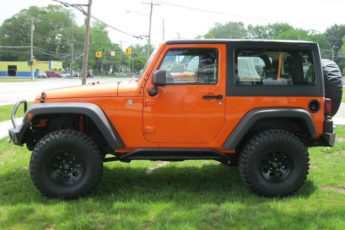 Stigtrinn Jeep Wrangler JK Ventshield (2006-2018) - detaljer