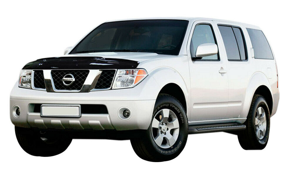 Scoutt panserbeskytter i akryl til Nissan Pathfinder (R51) III (2010-2014) facelift, svart blank, enkel montering og effektiv